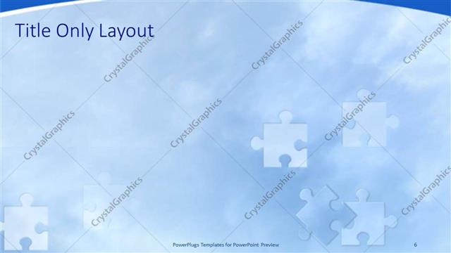 Title Only presentation slide layout