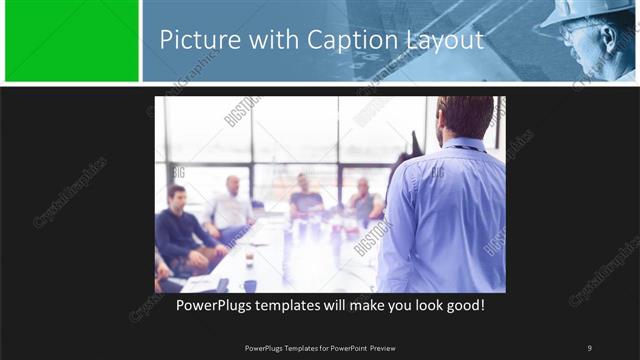 Picture with Caption presentation slide layout