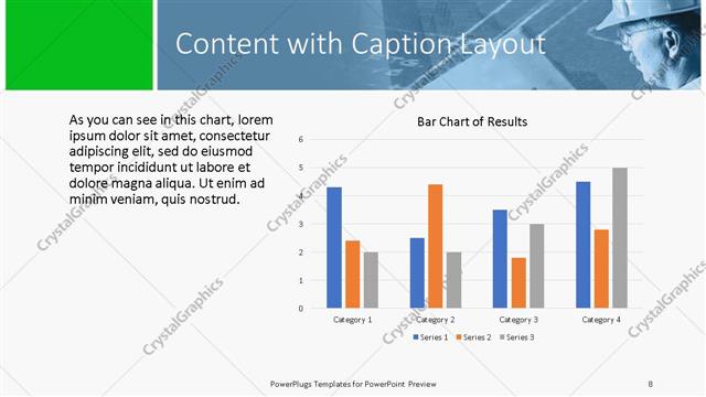 Content with Caption presentation slide layout