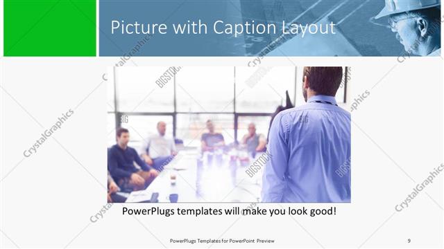 Picture with Caption presentation slide layout