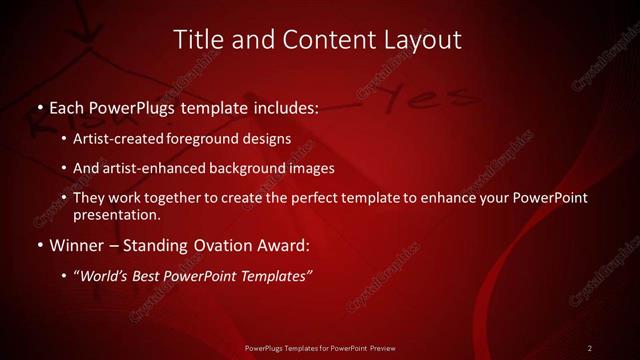 Title and Content presentation slide layout