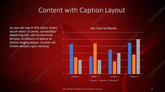 Content with Caption presentation slide layout