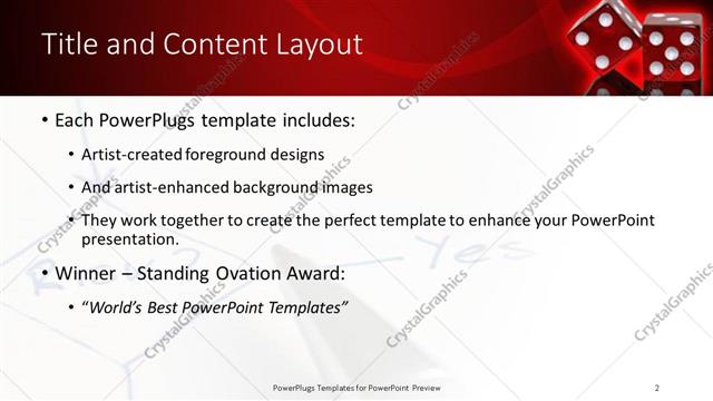 Title and Content presentation slide layout