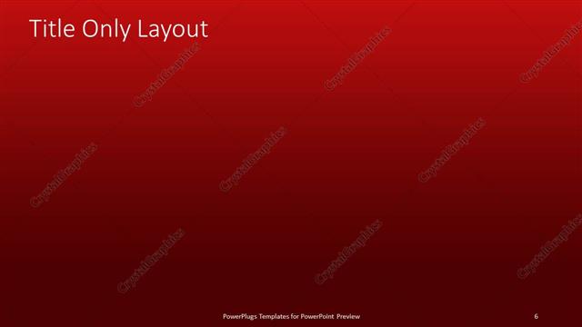 Title Only presentation slide layout