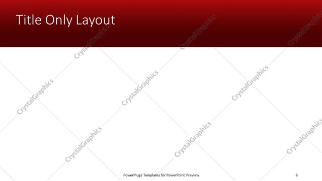 Title Only presentation slide layout