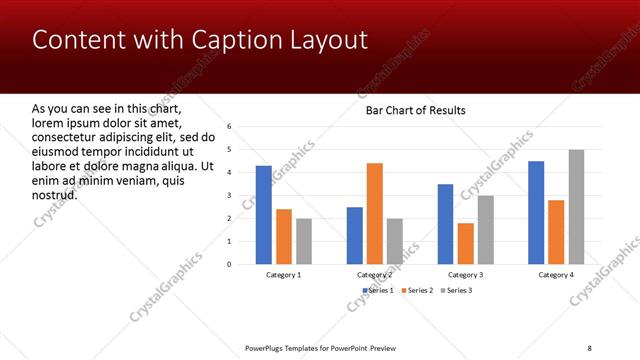 Content with Caption presentation slide layout