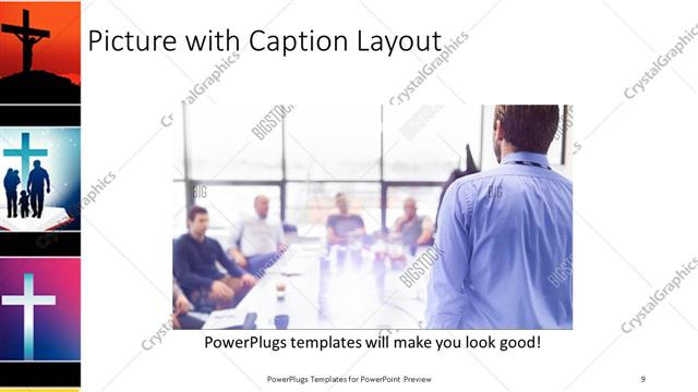 Picture with Caption presentation slide layout