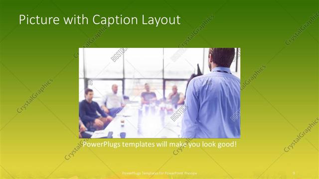 Picture with Caption presentation slide layout