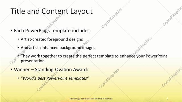 Title and Content presentation slide layout