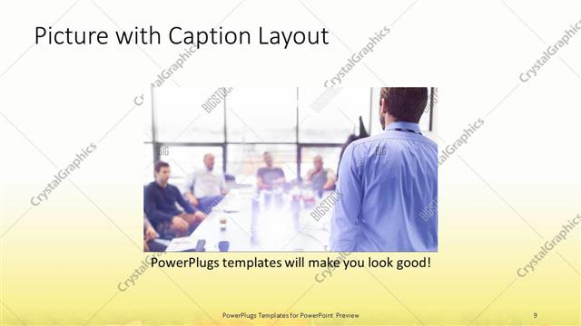 Picture with Caption presentation slide layout