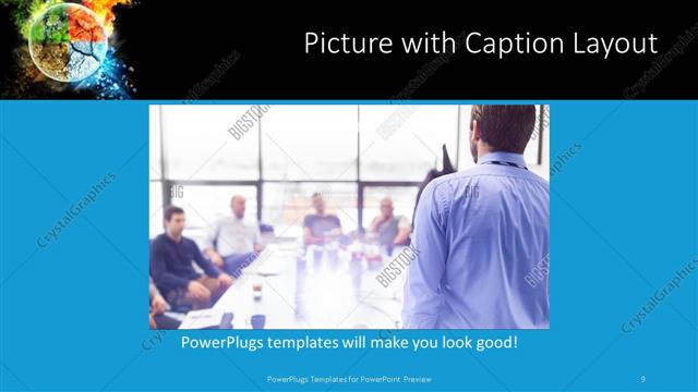 Picture with Caption presentation slide layout