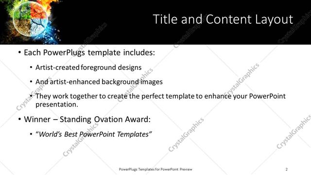 Title and Content presentation slide layout
