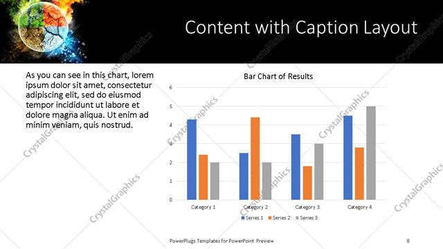 Content with Caption presentation slide layout