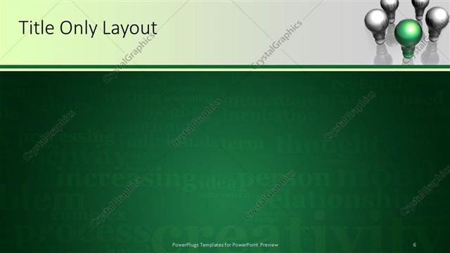 Title Only presentation slide layout