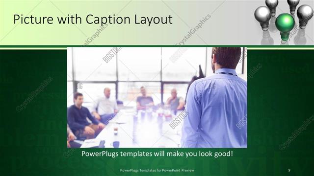 Picture with Caption presentation slide layout