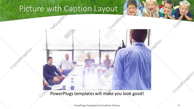 Picture with Caption presentation slide layout