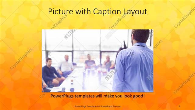 Picture with Caption presentation slide layout