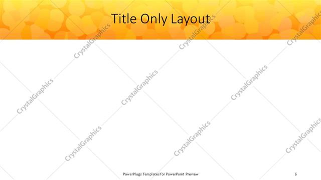 Title Only presentation slide layout