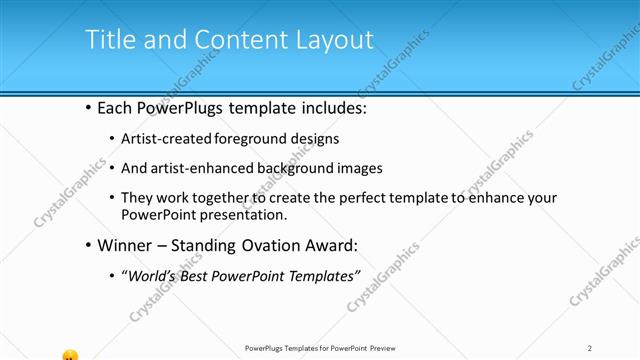 Title and Content presentation slide layout