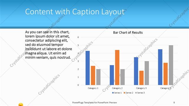 Content with Caption presentation slide layout
