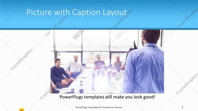 Picture with Caption presentation slide layout