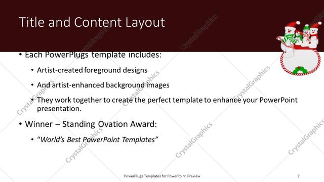 Title and Content presentation slide layout