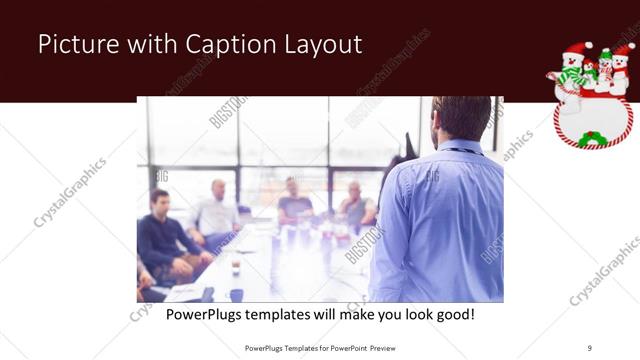 Picture with Caption presentation slide layout