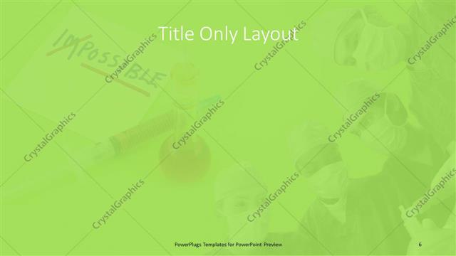 Title Only presentation slide layout
