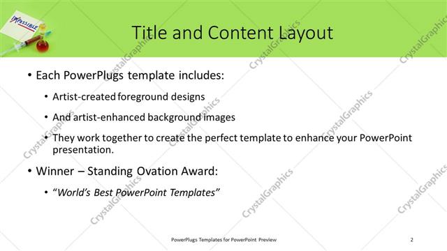 Title and Content presentation slide layout