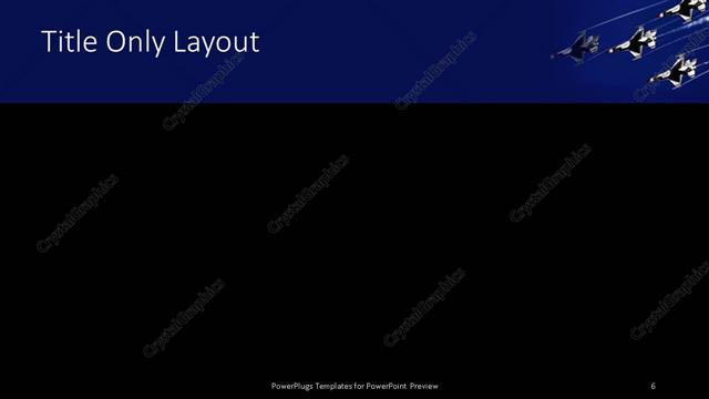 Title Only presentation slide layout