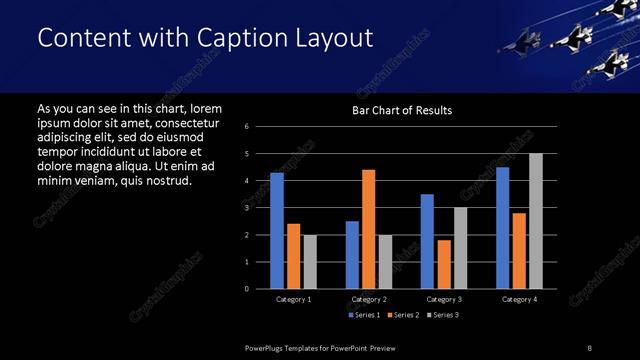 Content with Caption presentation slide layout