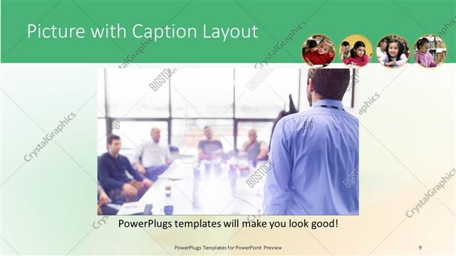 Picture with Caption presentation slide layout