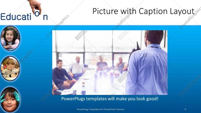 Picture with Caption presentation slide layout