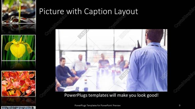 Picture with Caption presentation slide layout