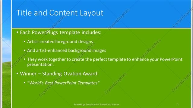 Title and Content presentation slide layout