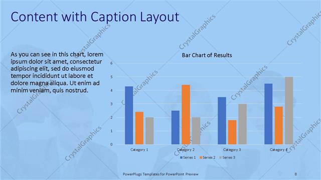 Content with Caption presentation slide layout