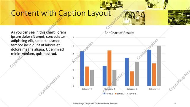 Content with Caption presentation slide layout