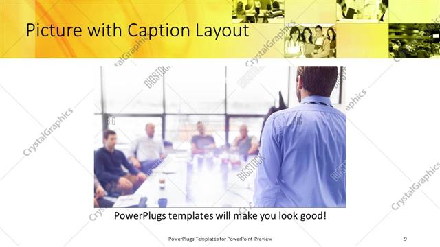 Picture with Caption presentation slide layout