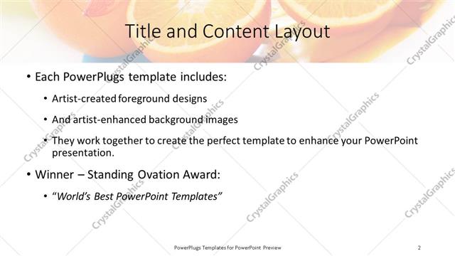 Title and Content presentation slide layout