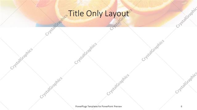 Title Only presentation slide layout