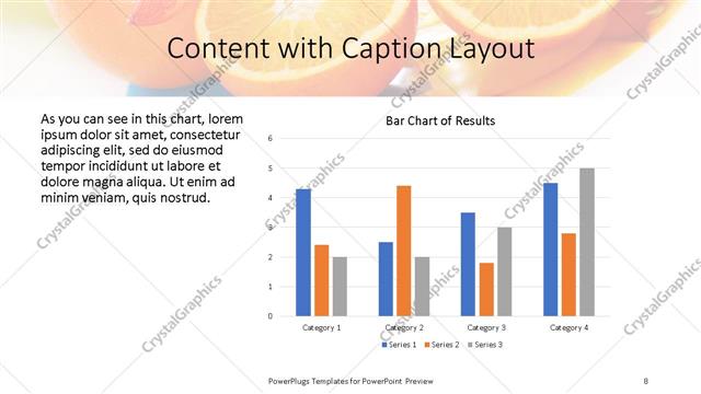 Content with Caption presentation slide layout