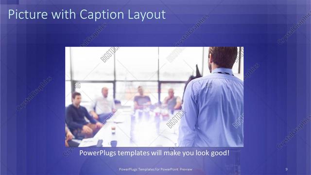 Picture with Caption presentation slide layout