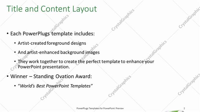 Title and Content presentation slide layout