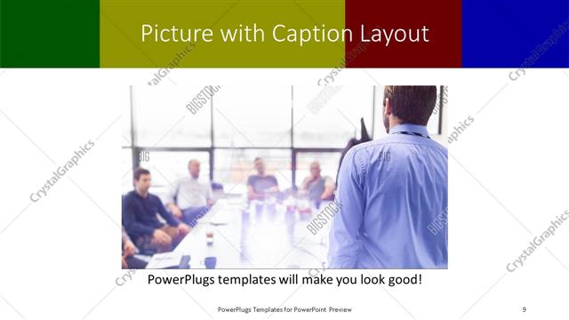 Picture with Caption presentation slide layout