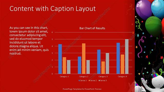 Content with Caption presentation slide layout