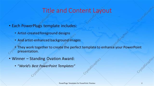 Title and Content presentation slide layout