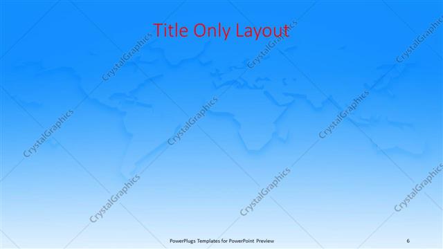 Title Only presentation slide layout