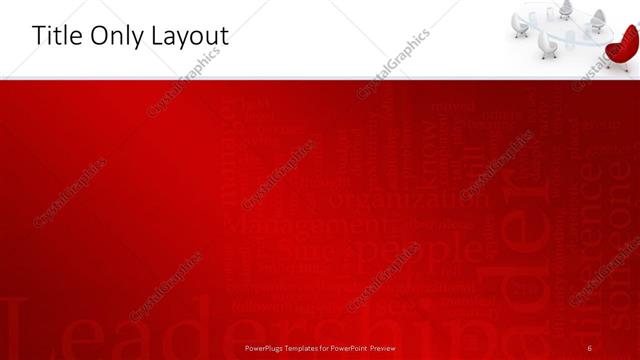 Title Only presentation slide layout