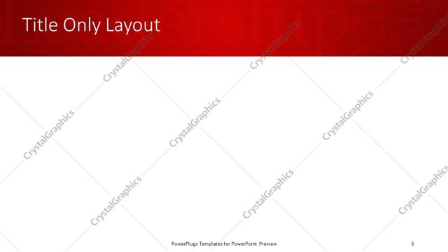 Title Only presentation slide layout