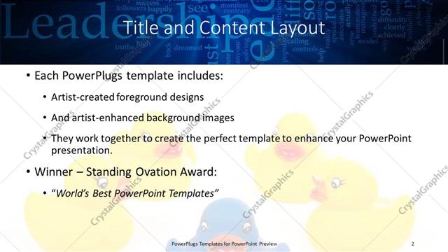 Title and Content presentation slide layout